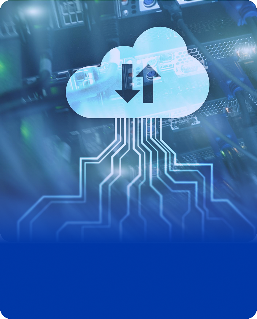 Hybrid cloud architecture illustration